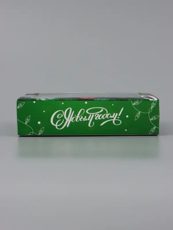 Коробка подарочная под 9 конфет &laquo;Елочные игрушки&raquo;, 14.5&times;14.5&times;3.5 см