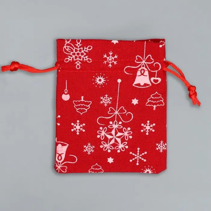 Мешочек подарочный холща «Морозко», 10 х 12 см +/- 1.5 см Мешочек подарочный холща «Морозко», 10 х 12 см +/- 1.5 см