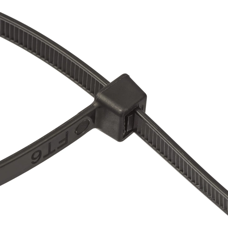 Хомут стяжка нейлоновая Topfort 8х400 (7,6х400 мм) чёрный 100 шт/уп