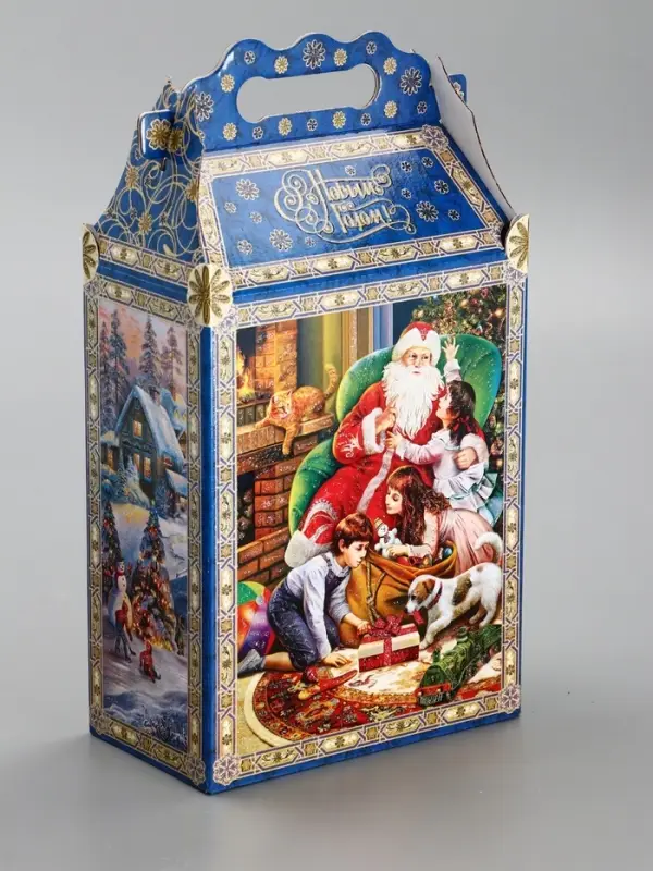 Подарочная новогодняя коробка «Атмосфера», для сладких подарков, 17.8×10×32.5 см Подарочная новогодняя коробка «Атмосфера», для сладких подарков, 17.8×10×32.5 см