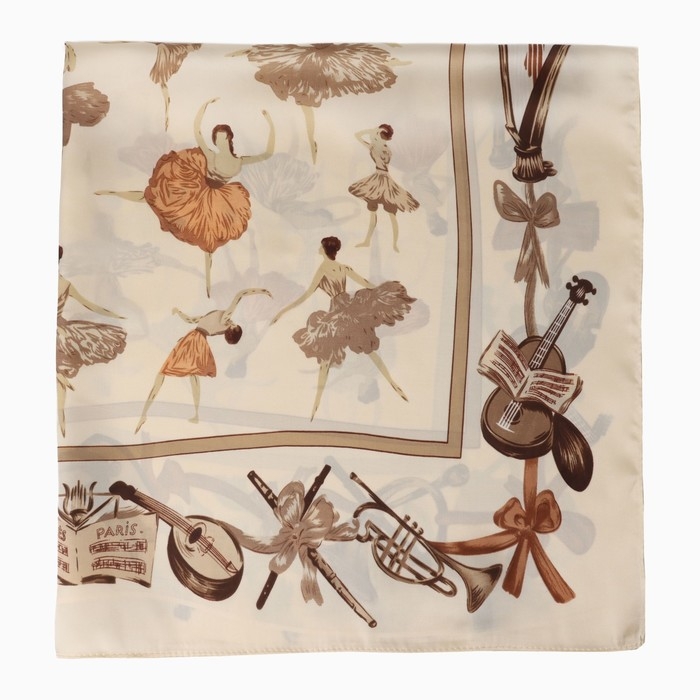 Платок женский MINAKU р-р 70*70 см, цв. бежевый Платок женский MINAKU р-р 70*70 см, цв. бежевый