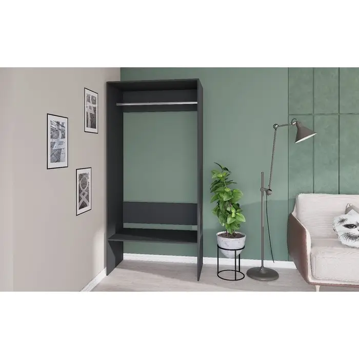 Модульная Гардеробная система Модус вешалка 2,09х1,0х0,52 графит