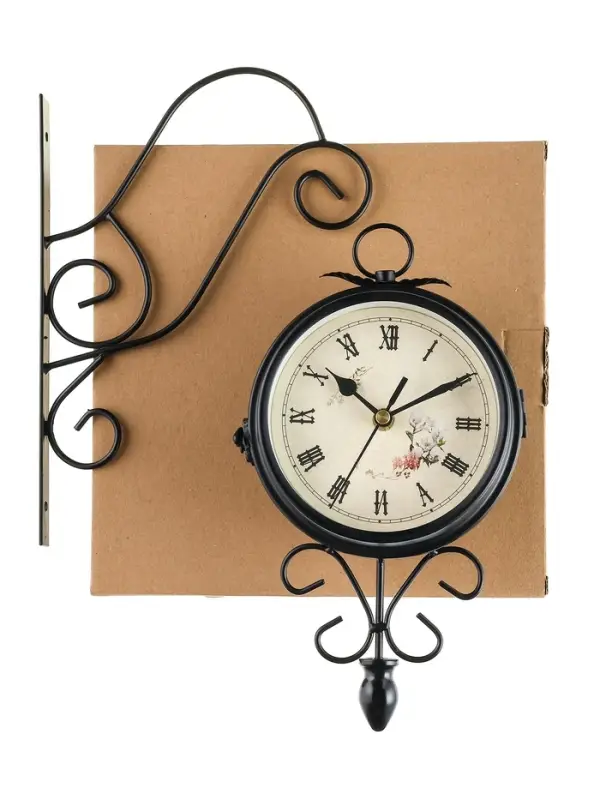 Часы настенные интерьерные &laquo;Весенние&raquo;, двусторонние, на подвесе, плавный ход, 30&times;48 см, циферблат d=17 см, от батареек 2&times;АА