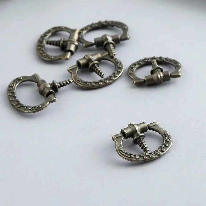 Ручка для шкатулки металл Ручка для шкатулки металл "Подкова" бронза 2,6х2,4 см