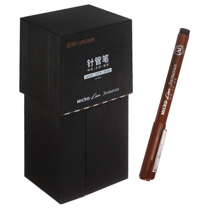 Набор маркеров профессиональных линеров, 12 цветов Набор маркеров профессиональных линеров, 12 цветов