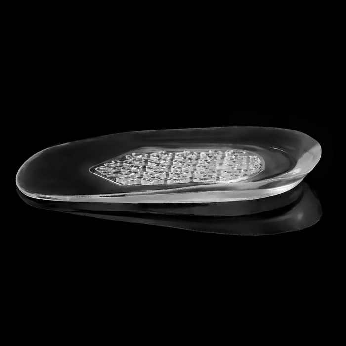 Подпяточники для обуви, с протектором, силиконовые, 10 × 6 см, пара, цвет прозрачный Подпяточники для обуви, с протектором, силиконовые, 10 × 6 см, пара, цвет прозрачный