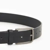 Ремень женский с винтом, 110&times;2.8 см, классическая пряжка металл, серебристая, чёрный