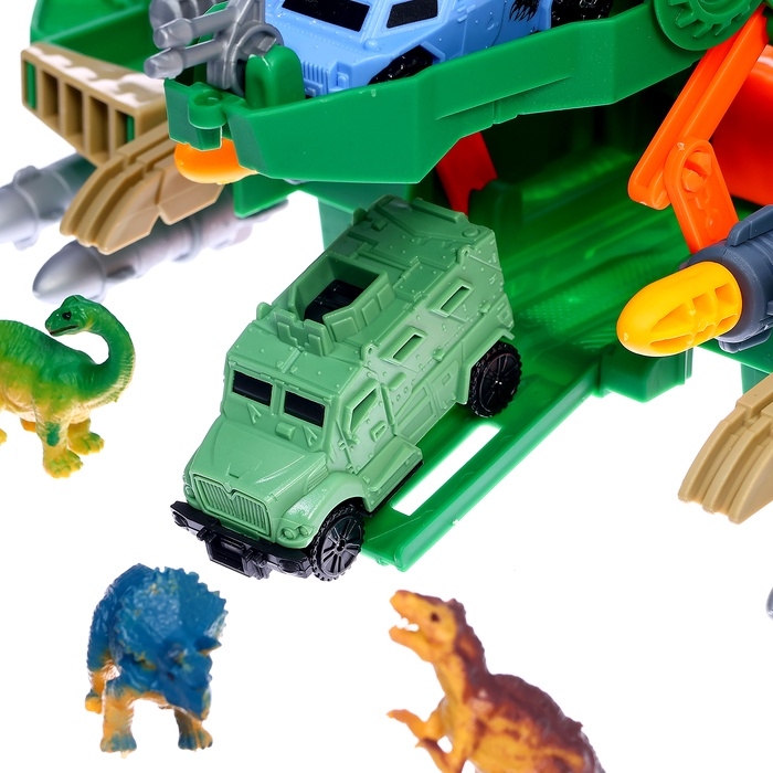 Парковка детская &laquo;Дино-База&raquo;, подвижные элементы, с аксессуарами