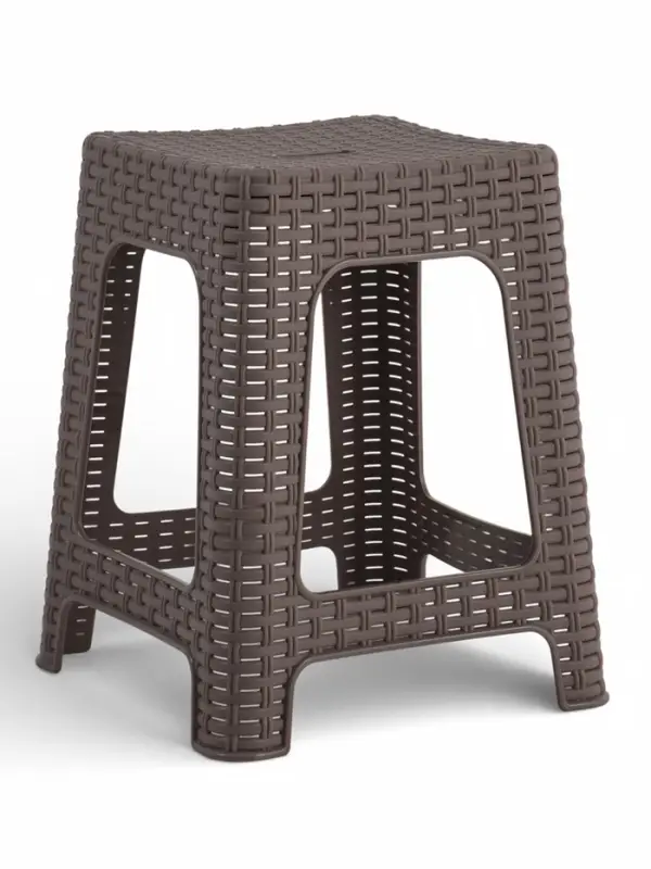 Табурет квадратный Rattan, 363&times;363&times;448 мм, пластиковый, цвет песчаная бухта