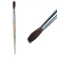 Кисть для рисования, пони, № 12, круглая, деревянная ручка, международный размер