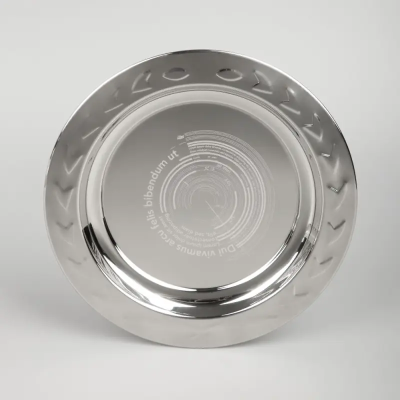 Тарелка наградная «Круг почета», серебристая