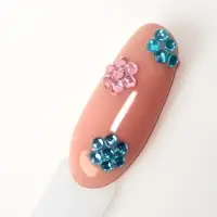 Стразы для декора, круглые, разноцветные