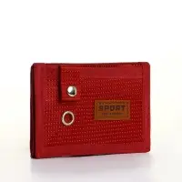 Кошелёк на липучке, красный