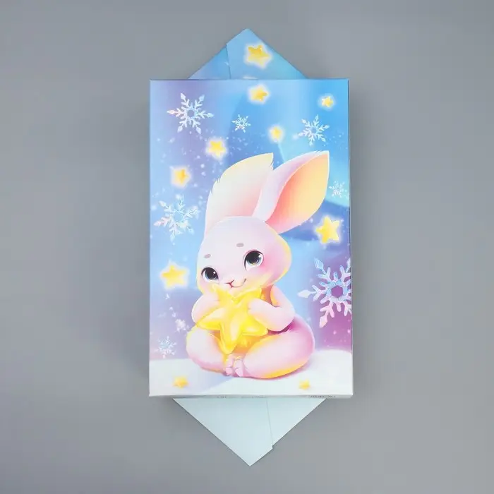 Подарочная коробка - конфета новогодняя складная «Сказочный Новый Год», 18 х 28 х 10 см Подарочная коробка - конфета новогодняя складная «Сказочный Новый Год», 18 х 28 х 10 см