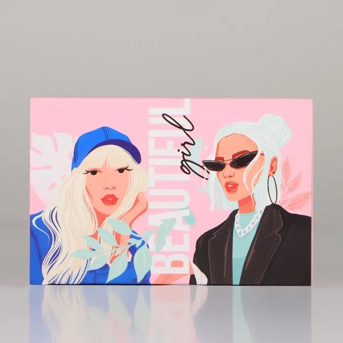 Коробка подарочная сборная двухсторонняя, упаковка, «GIRLS», 18 х 12 х 8 см Коробка подарочная сборная двухсторонняя, упаковка, «GIRLS», 18 х 12 х 8 см