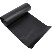 Мешки для мусора ПВД 240л, 35 мкм 10шт/рул.,черные 85х115см Элементари
