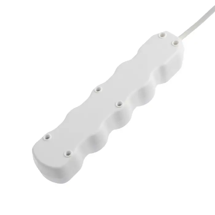 Удлинитель сетевой Luazon Lighting ECO, 4 розетки, 2.7 м, 16 А, 3500 Вт, заземление, белый