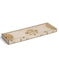 Коробка для набора барбекю, 74&times;23&times;5 см, деревянная, прямоугольная