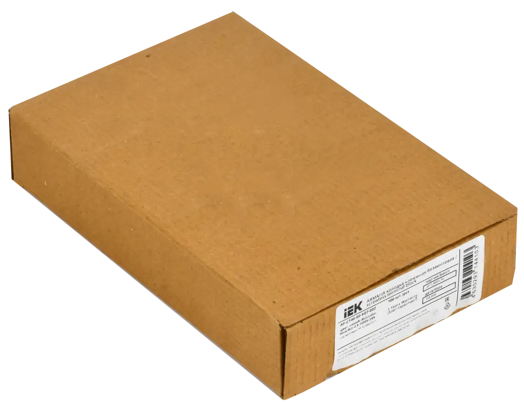 ARMAFIX Клемма пружинная CX2.5 BU 2,5мм2 проходная синяя IEK