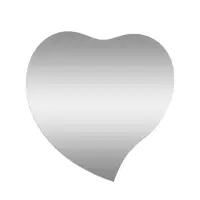 Зеркало настенное "Сердце",  46х46 см