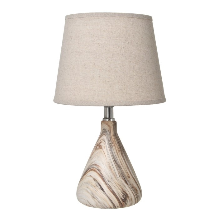 Лампа настольная 16385/1 E14 40Вт бежевый 22х22х37 см RISALUX