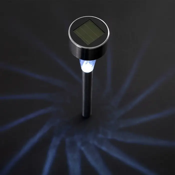 Садовый светильник &laquo;Трапеция&raquo;, уличный, на солнечной батарее, 5.3&times;38&times;5.3 см, 1 LED, свечение белое