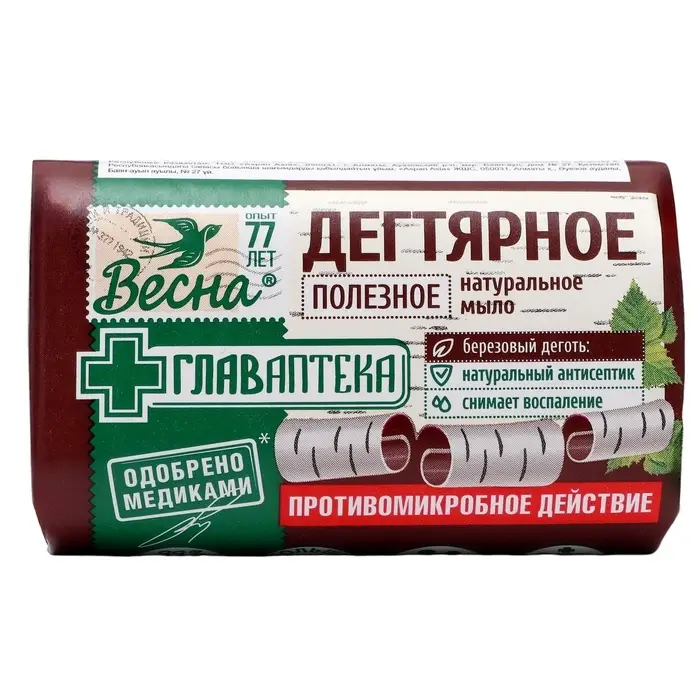 Мыло &laquo;Весна&raquo; Дегтярное, 90 г