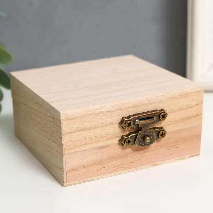 Шкатулка для росписи дерево &laquo;Квадрат&raquo;, для творчества, декора, 4&times;8&times;8 см