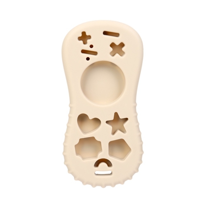 Прорезыватель Крошка Я «Пульт», 10 см, бежевый