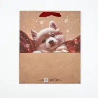 Набор пакетов крафтовых &laquo;Новогоднее настроение&raquo;, 5 шт., 23&times;27&times;11.5 см