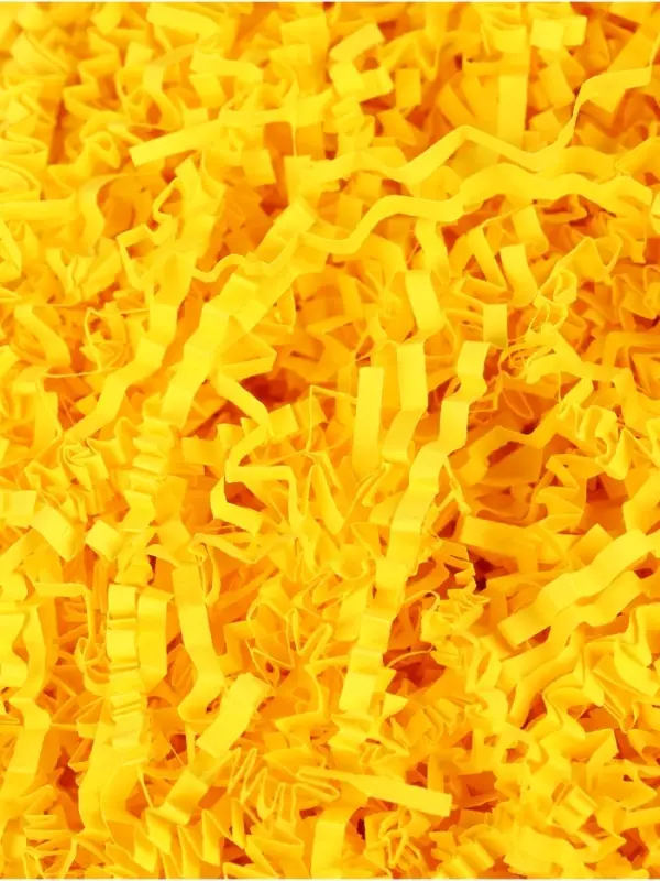 Наполнитель бумажный для подарков, лимонный, 1000 г