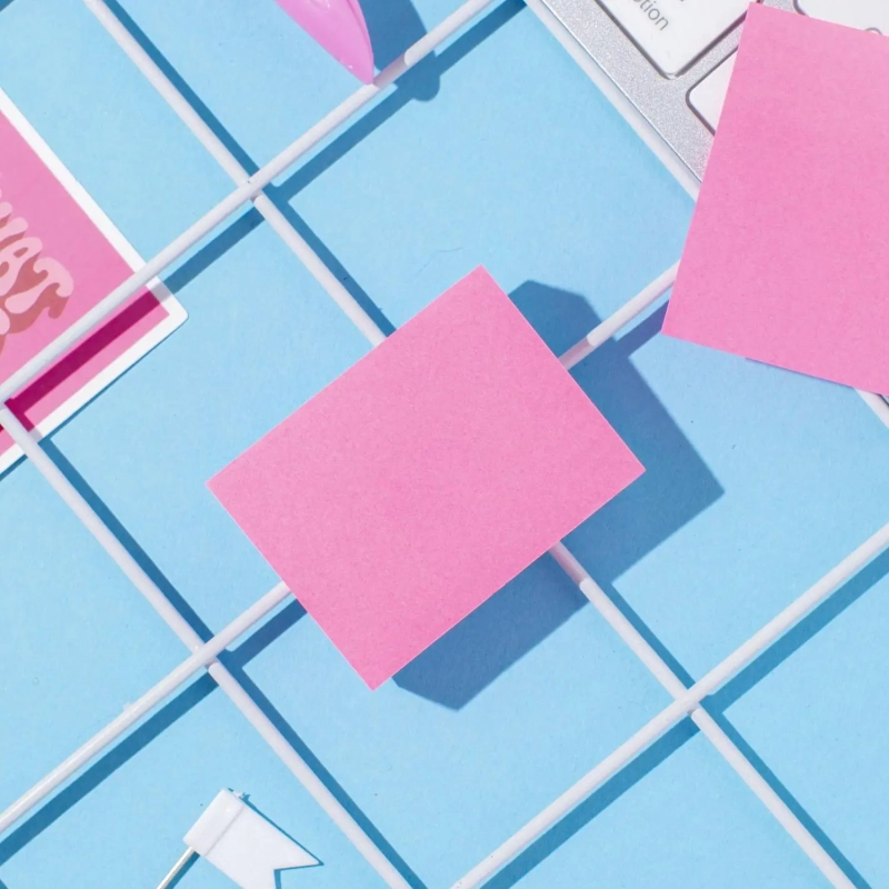 Стикеры Attache Economy с клеев.краем 51x51 мм 100 лист неоновый розовый