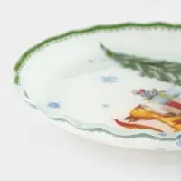 Блюдо сервировочное с бортиком "Зверьки в лесу" 19х2,1 см Блюдо сервировочное с бортиком "Зверьки в лесу" 19х2,1 см