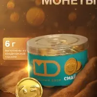 Монеты шоколадные &laquo;Смайлик&raquo;, в банке, 6 г