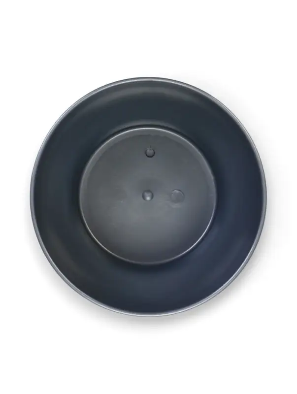 Горшок для цветов с поддоном 0,8 л d14 см h8 см "Фиалочка" серый