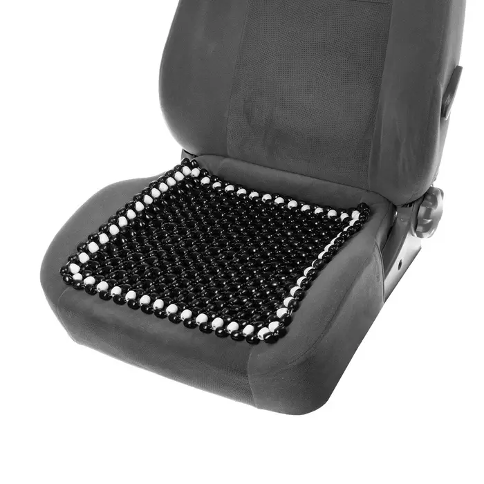 Накидка массажер TORSO на сиденье 42&times;42 см, дерево, черный с белым