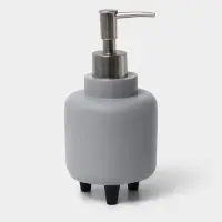 Аксессуары для ванной SAVANNA, 3 предмета, дозатор для мыла 390 мл, стакан 300 мл, мыльница, серые