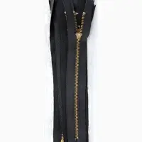 Молния металлическая, №5, неразъёмная, джинсовая, замок автомат, 18 см, цвет серый/золотой, цена за 1 штуку Молния металлическая, №5, неразъёмная, джинсовая, замок автомат, 18 см, цвет серый/золотой, цена за 1 штуку