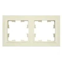 BRITE Рамка 2 поста РУ-2-БрКр бежевый