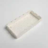Коробка для кондитерских изделий с PVC крышкой «Снег», 10.5 х 21 х 3 см