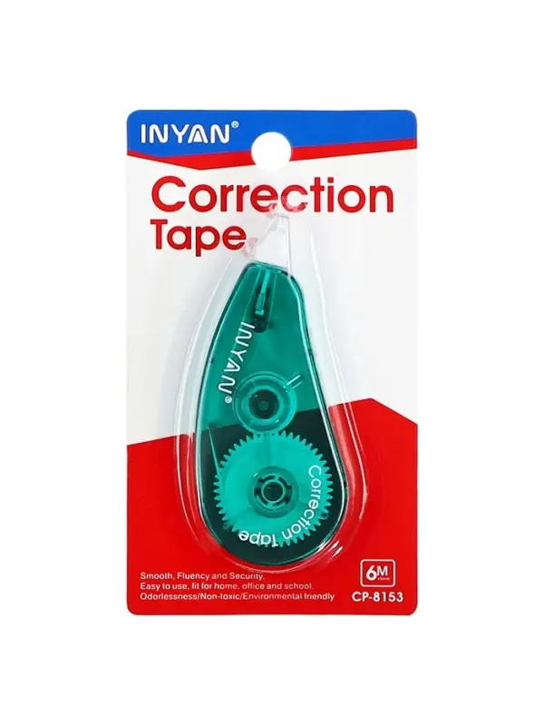 Корректор - лента, 6 м &times; 5 мм, INYAN, на блистере, МИКС