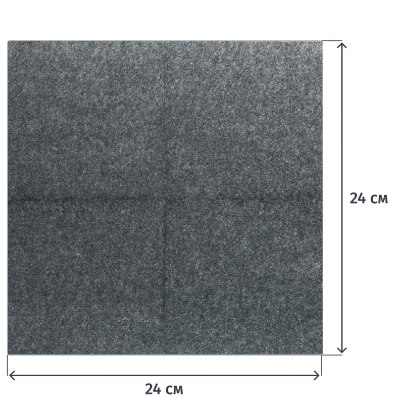 Салфетки бумажные 1-сл. 24х24 черные 400 шт./уп