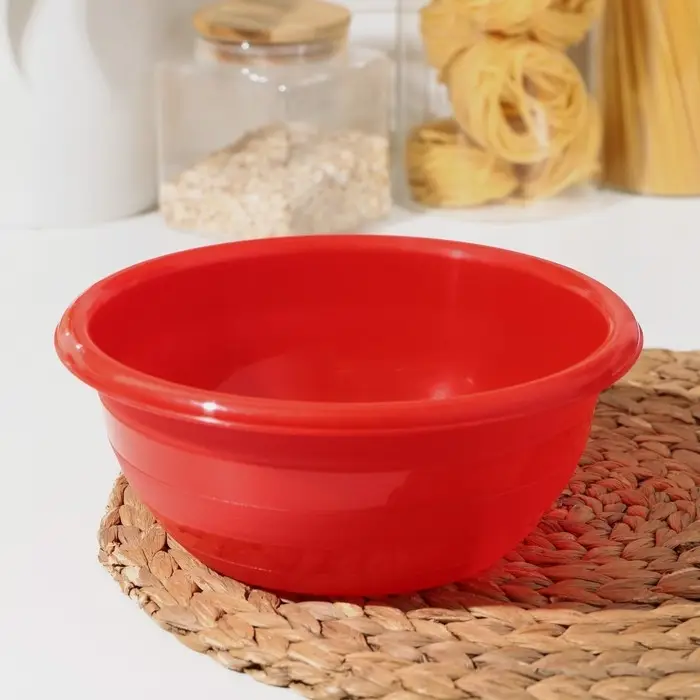 Миска с крышкой SparkPlast, 2.1 л, пластик, МИКС