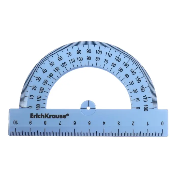 Транспортир 180°/10см, ErichKrause, Pastel Bloom, микс Транспортир 180°/10см, ErichKrause, Pastel Bloom, микс