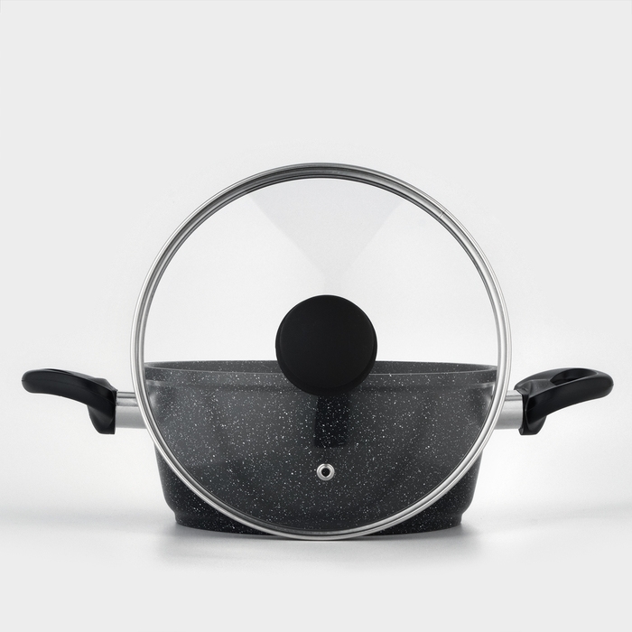 Кастрюля Доляна «Элит», 2 л, 2 л, d=21,5 см, h=9,2 см, антипригарное покрытие, стеклянная крышка Кастрюля Доляна «Элит», 2 л, 2 л, d=21,5 см, h=9,2 см, антипригарное покрытие, стеклянная крышка