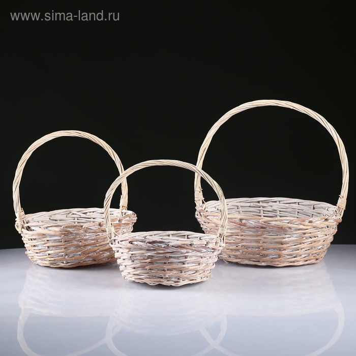 Набор корзин, 3 шт, 36х36х13х36 см Набор корзин, 3 шт, 36х36х13х36 см