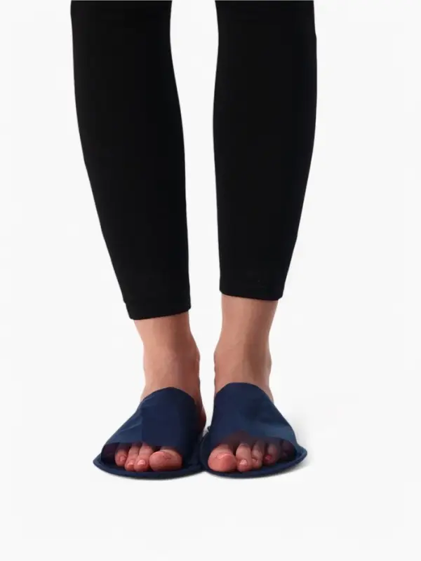 Тапочки одноразовые,  Тапочки одноразовые, "Эконом ПВХ", антискользящие, подошва 3 мм, синие