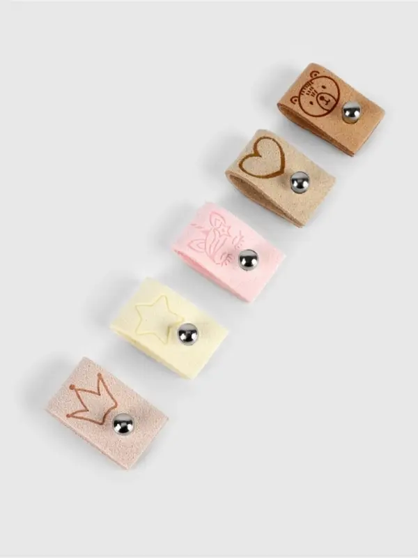 Набор бирок с кнопкой &laquo;Детский&raquo;, 5&times;1.5 см, 10 шт., разноцветный