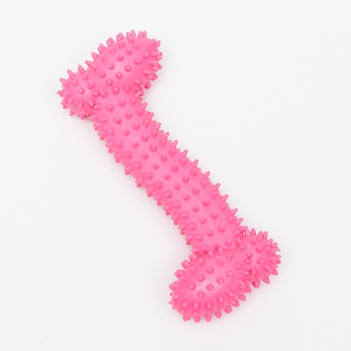 Игрушка жевательная Игрушка жевательная "Большая кость", 15,5 см, розовая