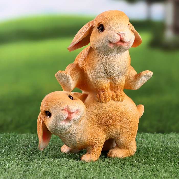 Фигурка Фигурка "Зайки прыгуны" 9х13х19см